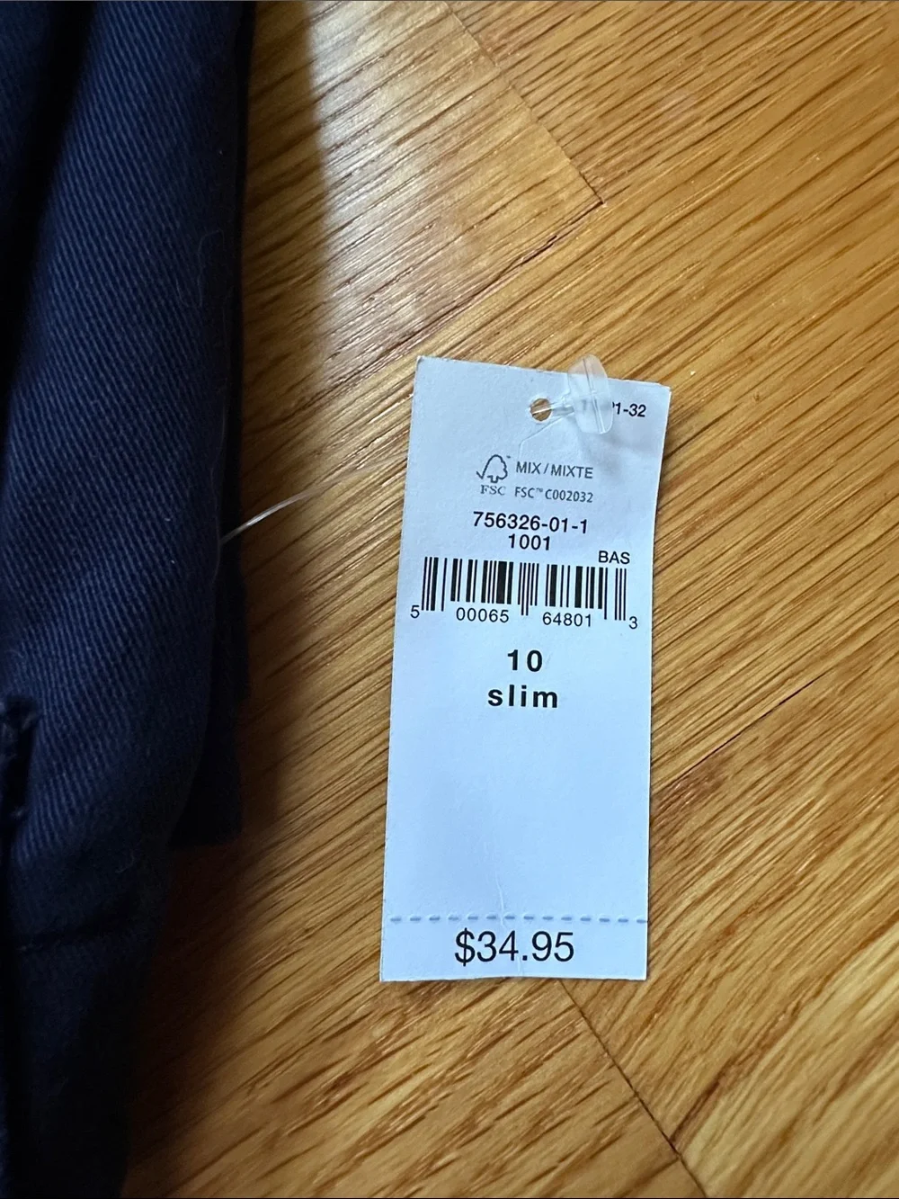 Boy’s Navy Chino Pants - Classic Straight Fit